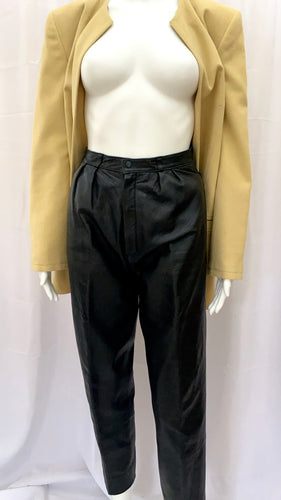 Black Leather Wilson Trousers