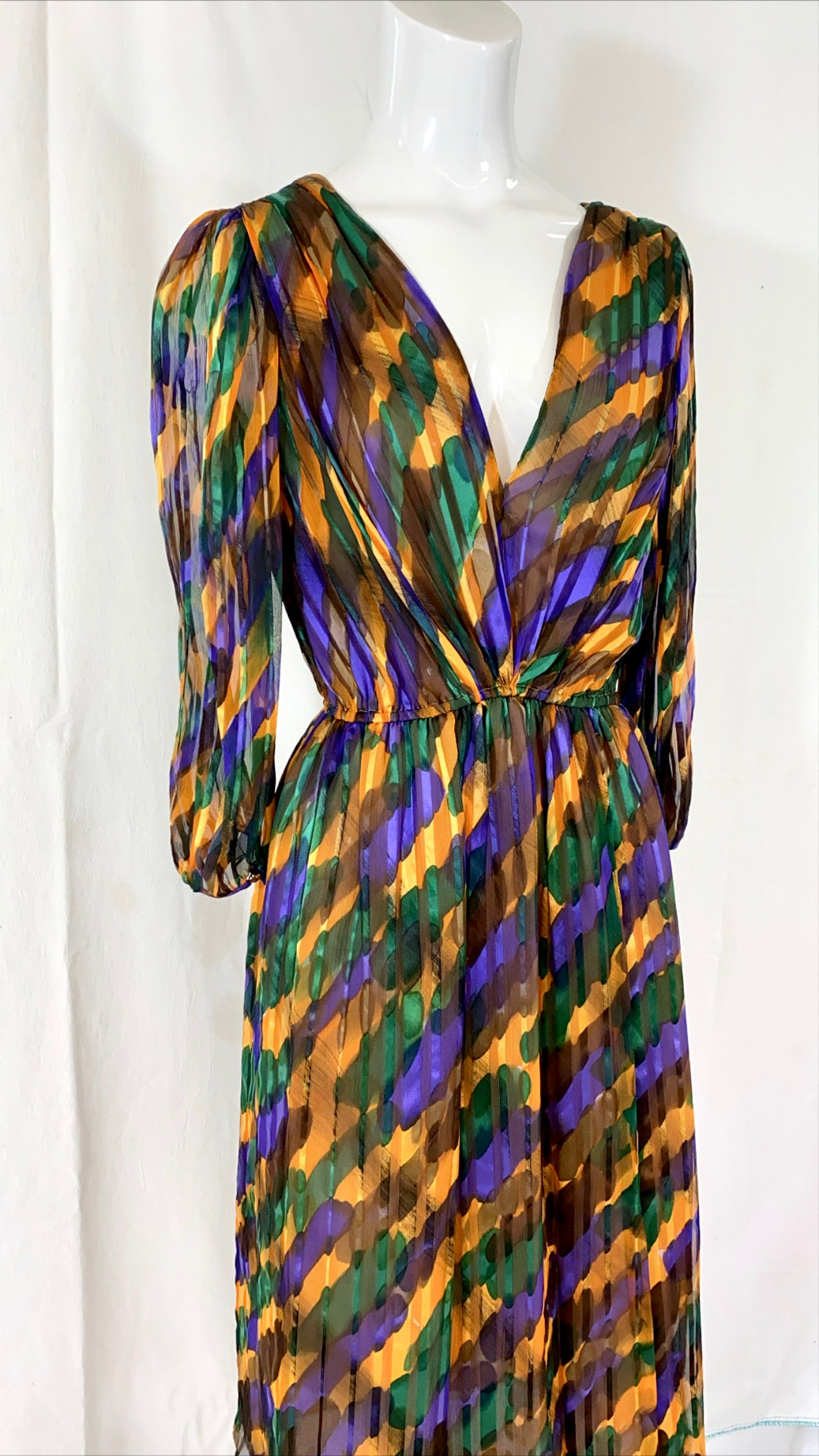 70s Silk Sheer Dress
