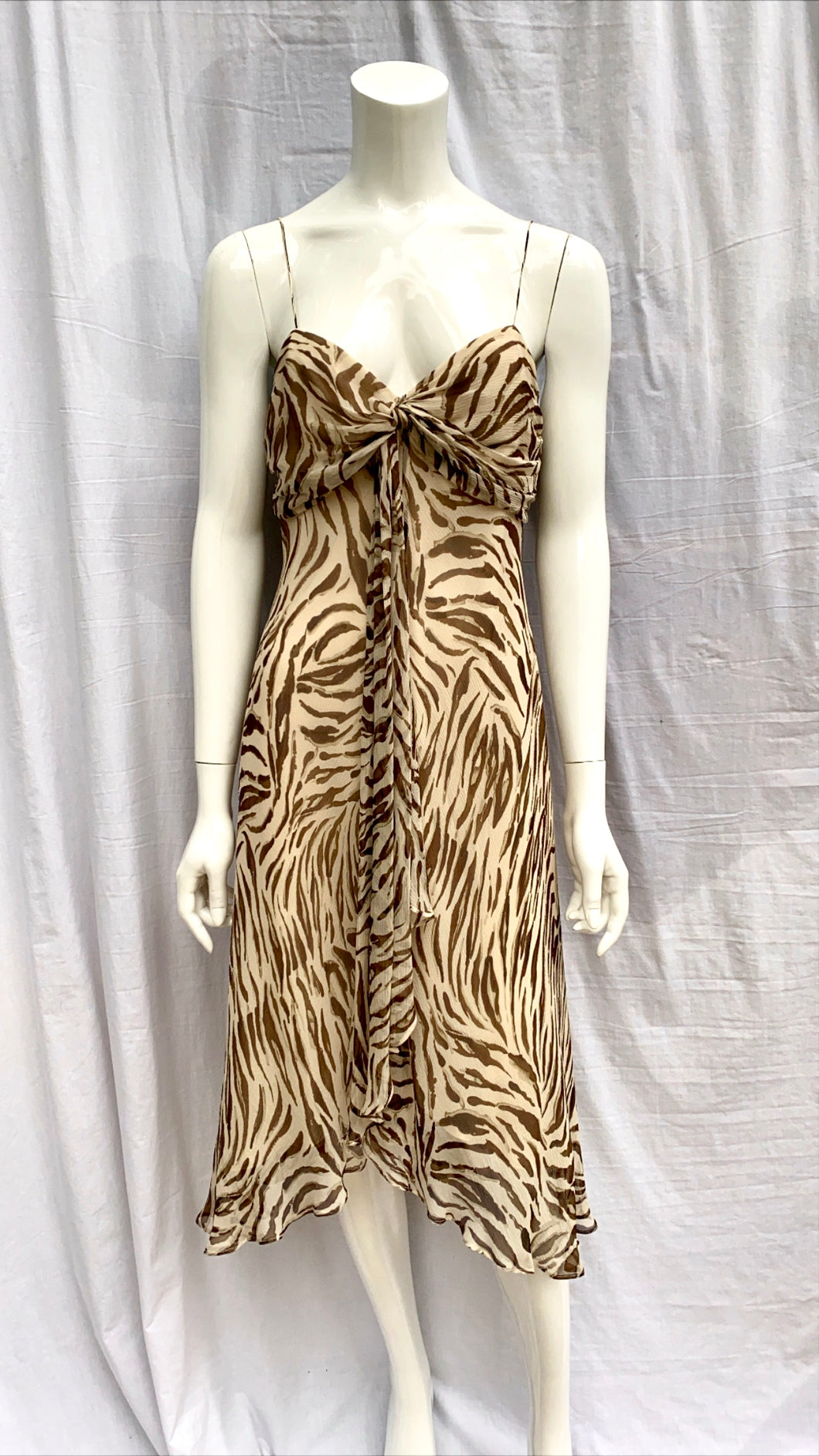 Silk Animal Print Dress